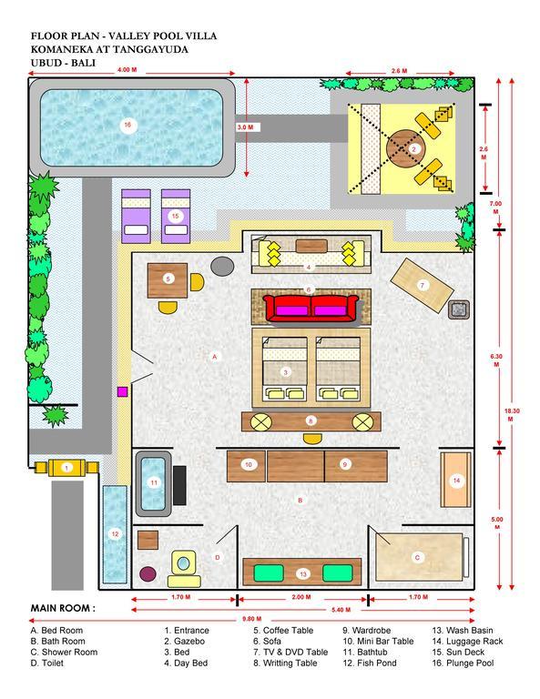 Villa Vallée 1 Chambre avec Piscine