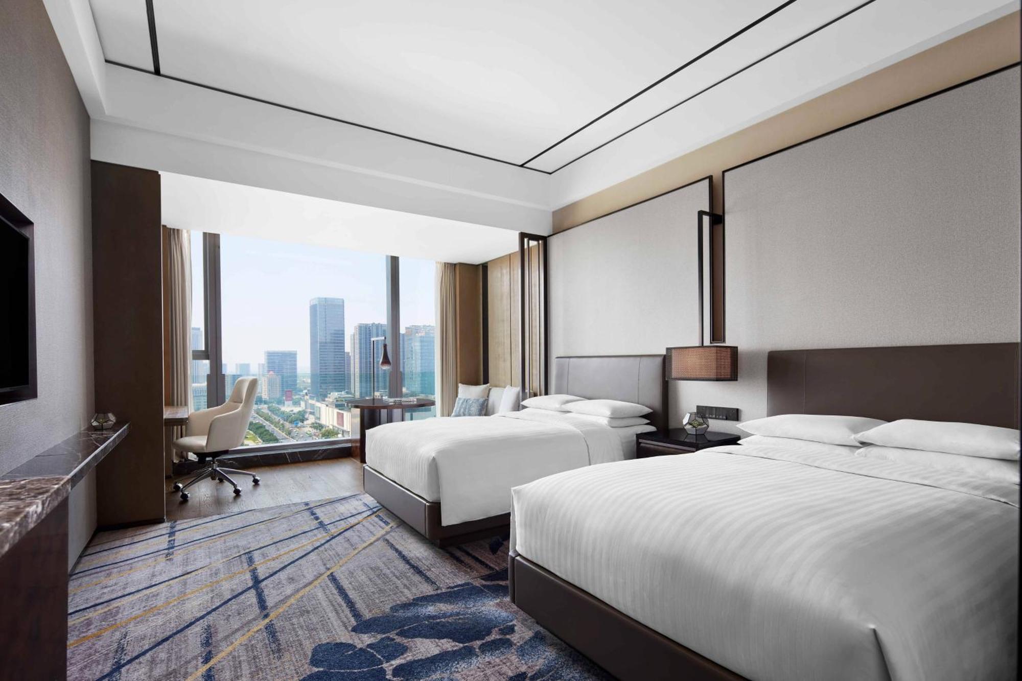High Floor City View Twin Room