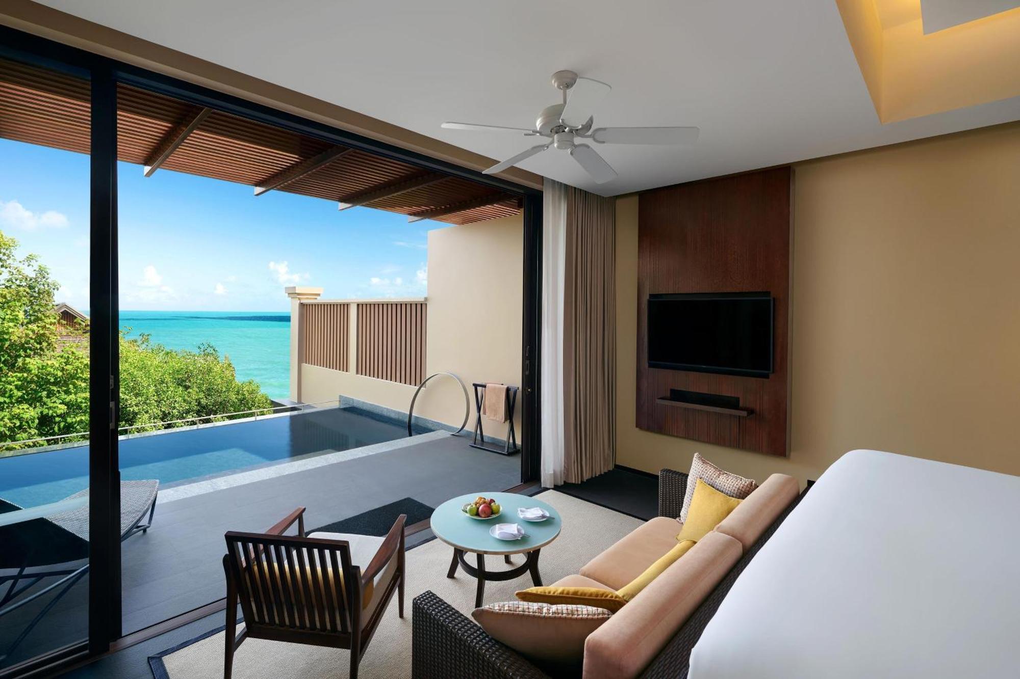 Suite Premium Ocean Queen avec 2 Lits Queen-Size, Canapé-Lit et Piscine Privée