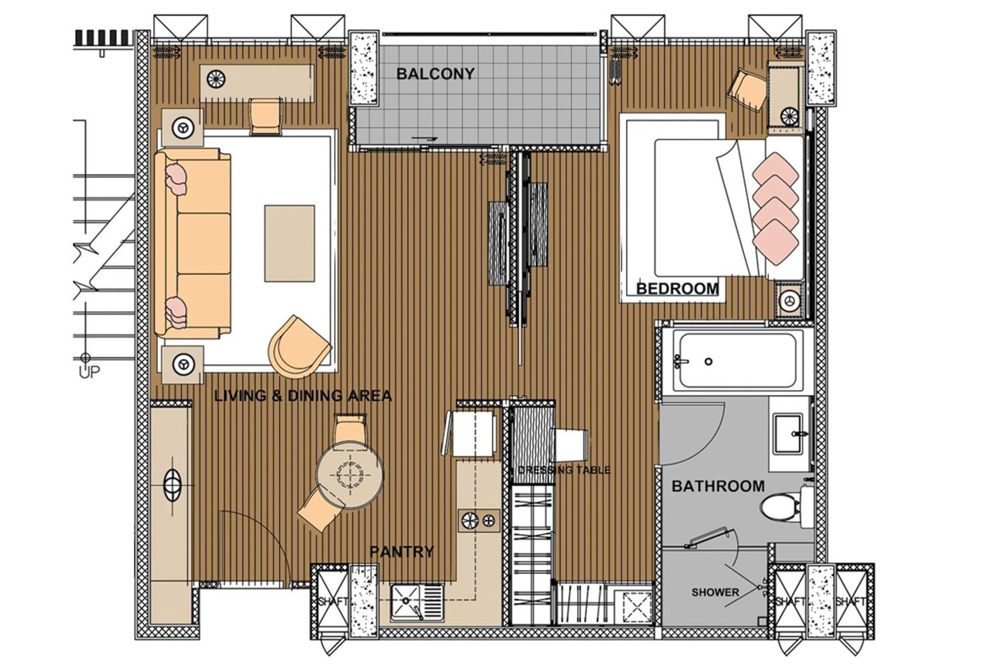Suite met 1 Slaapkamer