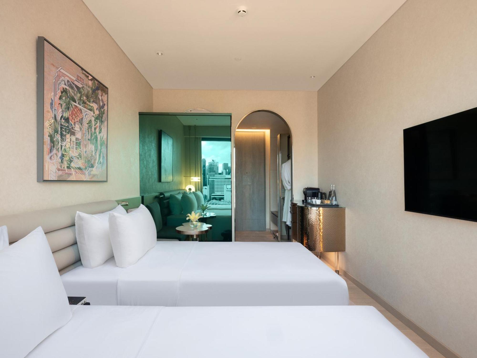 Signature City Kamer met 2 Aparte Bedden