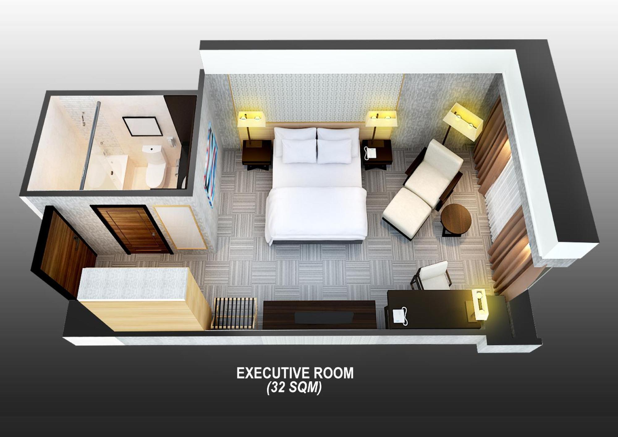 Camera Executive con 1 Letto King-Size e Accesso Club, Piano Alto