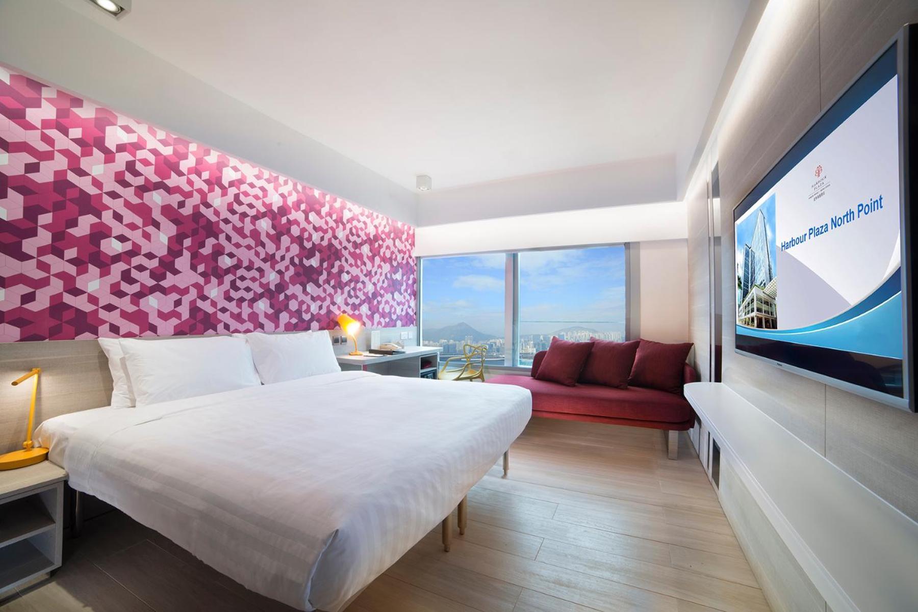 Premier Doppel-/Zweibettzimmer mit Hafenblick