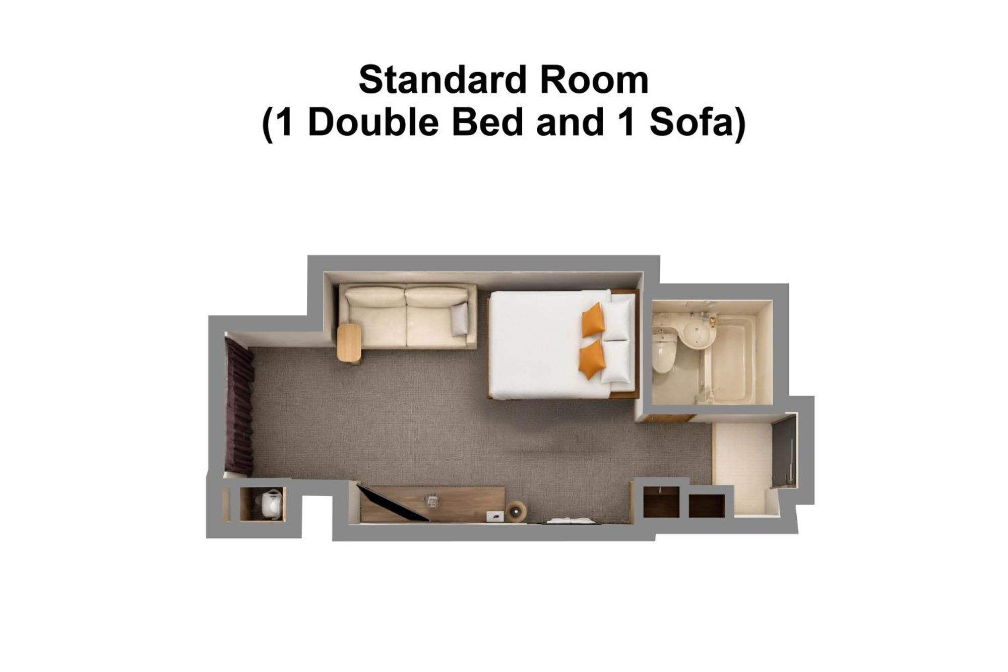 Standard Room 1 Double Bed 1 Sofa Non-Smoking Cleaning Fee Extra No Cleaning Consecutive Stays