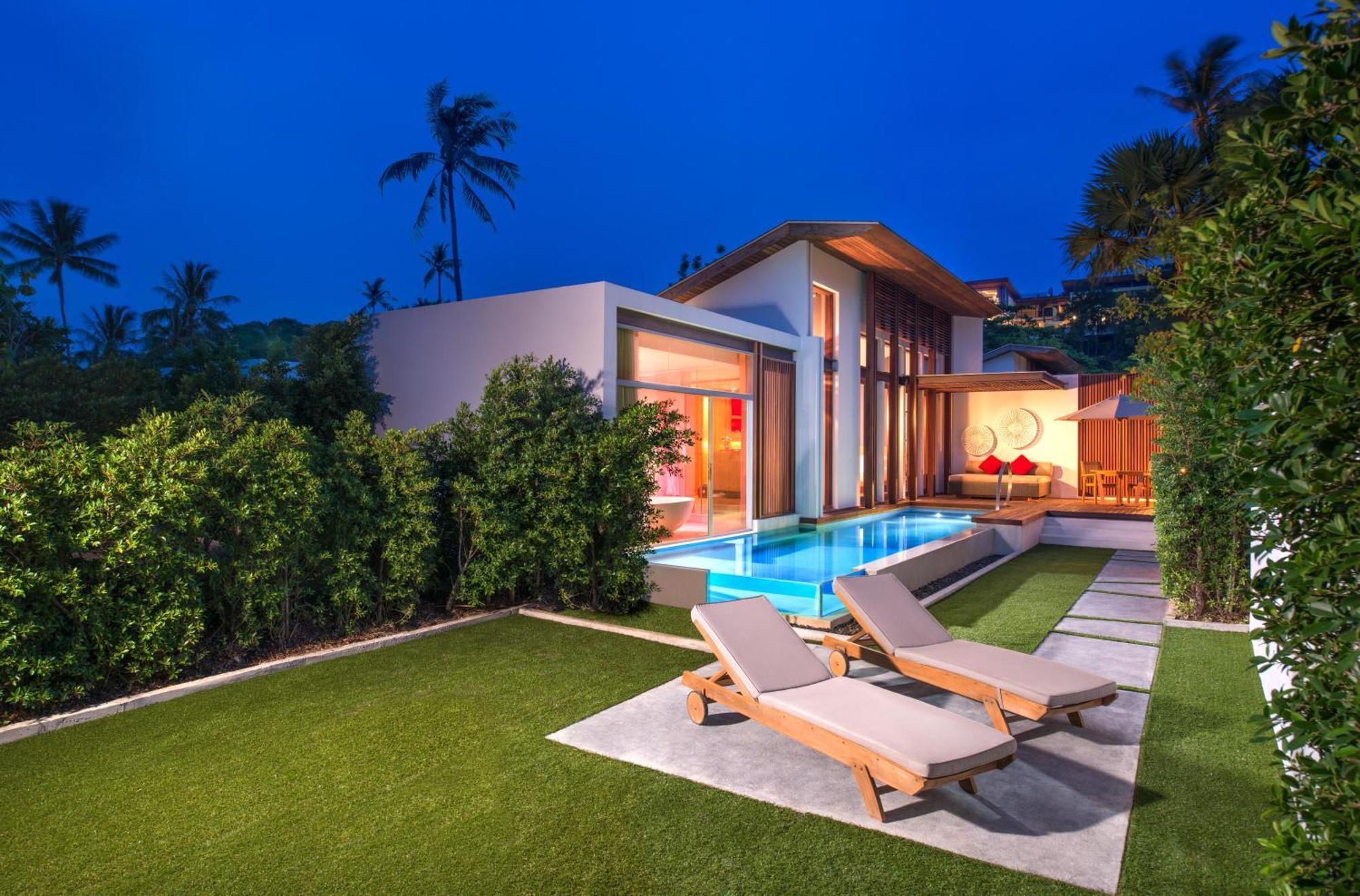 Superior Zweibettvilla mit Gartenblick und eigenem Pool – Strandseite