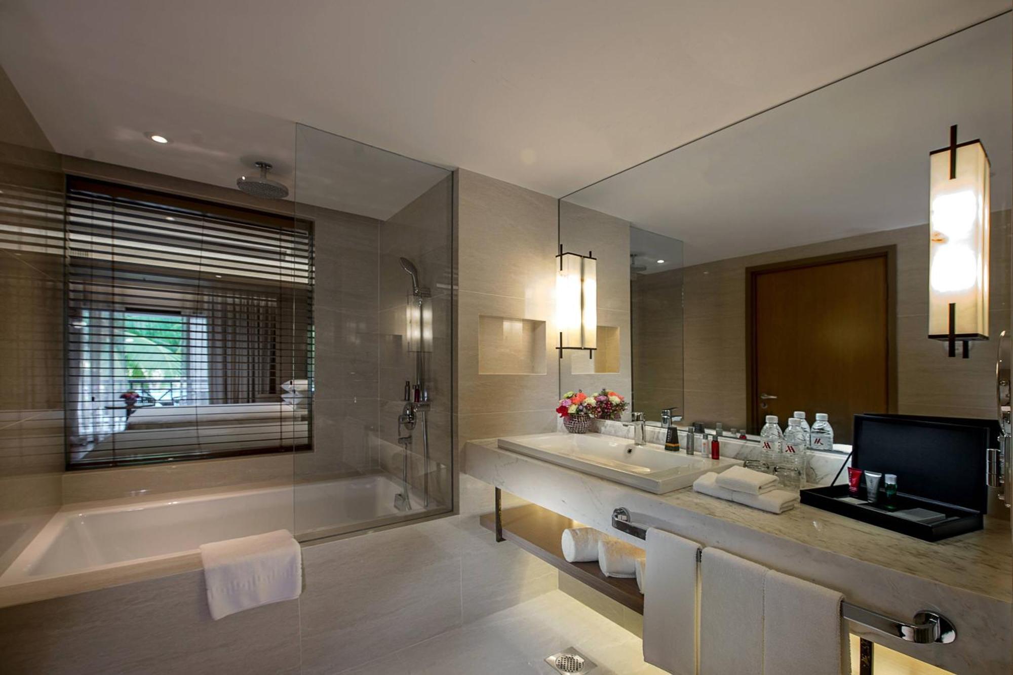 Premier Pool Double Room with Two Double Beds and Balcony