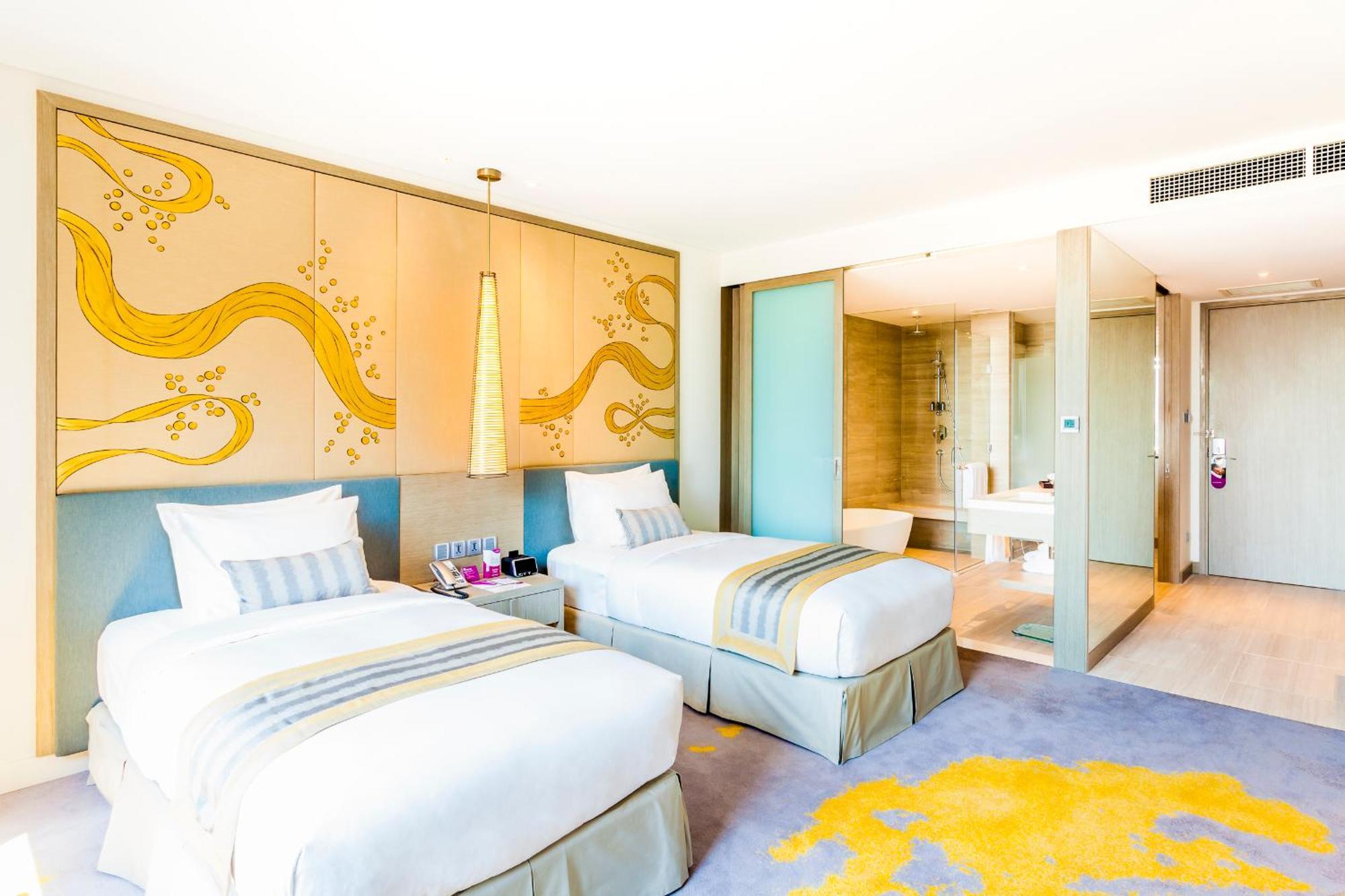 Standard Zweibettzimmer mit Poolblick